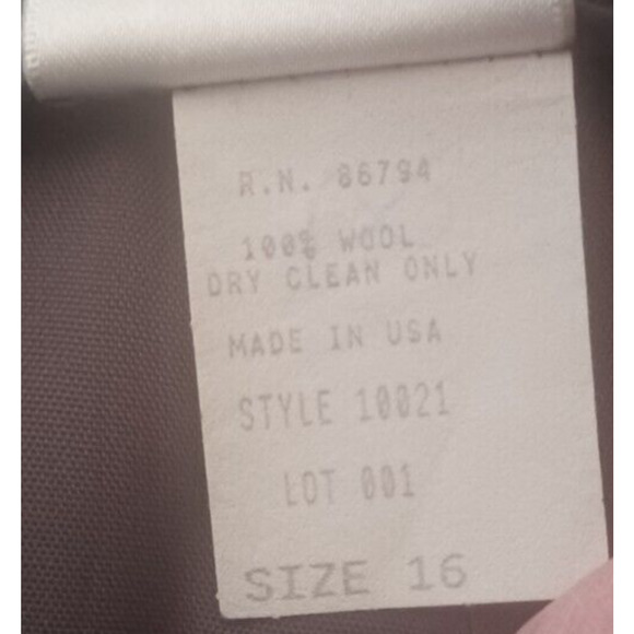 Vintage LONDON FOG 100% Wool Women's Pants Lined Size 16 Professional Business - Picture 6 of 7